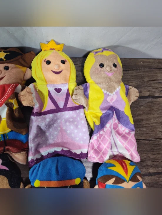 Melissa And Doug Lot Of 18 Hand Puppets (Animals/People) - Picture 6 of 14